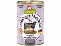 GranataPet Liebling's Mahlzeit Wild & Angus Rind, 6 x 400 g, Nassfutter für...