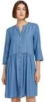 TOM TAILOR Denim Damen Tencel Jeanskleid 10119 - Used Mid Stone Blue Denim XS