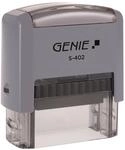 Genie S-402 Stempel Selbstf&auml;rbend Set &ndash; Individueller Textstempel bis 4 Zeilen &ndash;