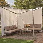 Siena Garden Set Seitenteile zu Pavillon BERLINO 300x300 cm wei&szlig;