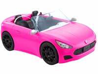 Barbie HBT92 - Cabrio-Fahrzeug, pink mit rollenden Rädern und realistischen...