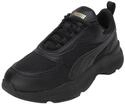 PUMA Damen Cassia Turnschuhe, Puma Black Puma Black Puma Team Gold, 40.5 EU