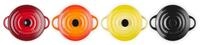 Le Creuset 4er-Set Mini Cocottes aus Steinzeug, je 200 ml, 10 x 5 cm, Feuer und