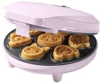 Bestron Waffeleisen f&uuml;r Mini-Cookies-Maker in Tiermotiven, Waffeleisen f&uuml;r