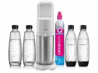 SodaStream Wassersprudler Duo White Megapack mit 4 Flaschen und 1 Zylinder,...