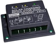 Kleiner Laderegler f&uuml;r Solarpanels und 1 oder 2 Akkus, 12 V, 16 A