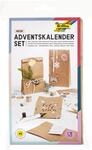 folia 9402 - Adventskalender-Set mit 24 lebensmittelechten Papiert&uuml;ten naturfarben,
