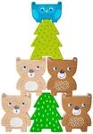 HABA 306705 - Stapelspielzeug Waldfreunde, Steck - & Stapelspiel ab 2 Jahren, Made in