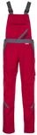 Planam Highline Damen Latzhose rot/Schiefer/schwarz, Gr&ouml;&szlig;e 38