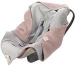 L&Auml;SSIG Baby Strickdecke f&uuml;r Autositz Autositzdecke Einschlagdecke Babyschale 100%