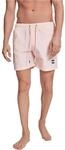 Urban Classics Herren Block Swim Shorts &ndash; Badeshorts mit Kordelzug & Taschen,
