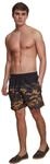 Urban Classics Herren Block Swim Shorts &ndash; Badeshorts mit Kordelzug & Taschen,