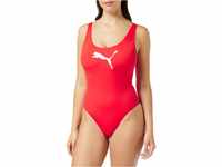 PUMA Damen Swimsuit Badebekleidung, Rot, L EU