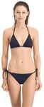 PUMA Damen Puma Women's Triangle Bikini Top, Navy, L EU