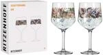 RITZENHOFF 3691001 Gin-Glas 700 ml - Serie Schattenfauna Set Nr. 1, 2 St&uuml;ck, Storch