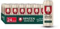 SPATEN M&uuml;nchner Hell Dosenbier EINWEG, Helles Bier aus M&uuml;nchen (24 x 0.5 l)