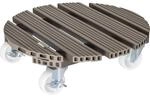 WAGNER Pflanzenroller WPC FSC&reg; &Oslash; 38,5 x 11 cm I Blumenroller f&uuml;r Au&szlig;enbereich +