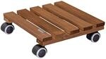 WAGNER Pflanzenroller Country 28 x 28 x 8 cm I Blumenroller f&uuml;r den Innenbereich I