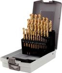 KS Tools 330.4623 HSS TiN Spiralbohrer-Satz, Kunststoffkassette 25-tlg. 1-13mm