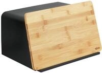 WENKO Brotkasten mit Bambusbrett Kubo, vielseitige Brotaufbewahrung mit Deckel &