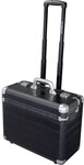Alumaxx Pilotenkoffer Discovery, Trolley aus Aluminium, Rollkoffer schwarz,