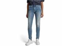 G-STAR RAW Damen 3301 High Skinny Jeans, Blau (lt indigo aged restored