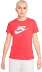 NIKE BV6169 W NSW Tee ESSNTL ICON Futur T-Shirt Women's Magic Ember/White XS