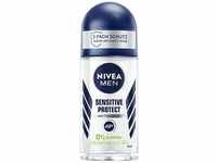 NIVEA MEN Sensitive Protect Deo Roll-On (50 ml), Antitranspirant für sensible...