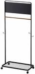 YAMAZAKI TOWER Kinder-Garderobe mit Tafel aus Stahl- mit Holzstange, Magnetwand &