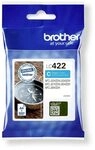Brother Original Tintenpatrone LC-422C Cyan f&uuml;r ca. 550 Seiten, f&uuml;r...