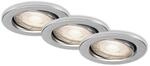 BRILONER Leuchten - LED Einbauleuchten, 3er Set Deckenlampen, LED-Modul...