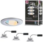 Paulmann 93095 LED Einbauleuchte Calla 3er-Set schwenkbar IP65 90mm 30&deg; 3x550lm