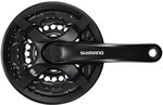 Shimano FC-TY301 3x6/7/8-fach Kurbelgarnitur, Black, 150 mm