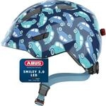 ABUS Kinderhelm Smiley 3.0 LED - Fahrradhelm mit Licht - tiefe Passform & Platz f&uuml;r