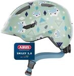 ABUS Kinderhelm Smiley 3.0 - Fahrradhelm mit tiefer Passform, kindergerechten Designs