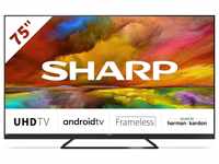 SHARP 75EQ3EA Android TV 189 cm (75 Zoll) 4K Ultra HD Android TV (Smart TV ohne