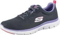 Skechers Damen Flex Appeal 4.0 Brilliant View Sneaker, Charcoal Mesh Lavender...