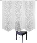 Home fashion 088632-0101 160x57 cm Schiebevorhang Jacquard Set, Stoff, Wei&szlig;,...