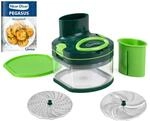 Genius Nicer Dicer Pegasus Gem&uuml;sezerkleinerer 10-tlg | Handzugdeckel | geringer