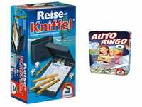 Schmidt Spiele 49091 Reise-Kniffel mit Zusatzblock, bunt & 51434 Auto-Bingo,...
