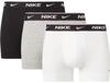 Nike Herren Everyday Cotton Stretch Boxershorts, White/Grey Heather/Black, XL EU
