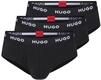 HUGO Herren hipbrief tripletpack Slip, New - Black1, S EU