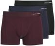 JACK & JONES Herren Jacbasic Bamboo Trunks 3 Pack Noos Boxershorts, Port Royale, M EU