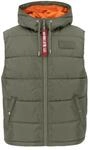 Alpha Industries Hooded Puffer Vest FD Weste f&uuml;r Herren Sage-Green