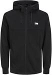 JACK & JONES Herren JCOAIR SWEAT ZIP HOOD NOOS., Schwarz, XS EU