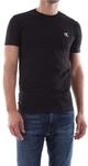 Calvin Klein Herren T-Shirt Kurzarm Ck Essential Slim Fit, Schwarz (Ck Black),...