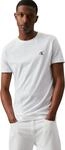 Calvin Klein Herren T-Shirt Kurzarm Ck Essential Slim Fit, Wei&szlig; (Bright...
