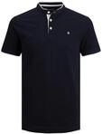 JACK & JONES Herren Jjepaulos Mao Noos Polohemd, Dark Navy, M EU