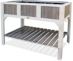 HABAU Klara Hochbeet, wei&szlig;/grau, 119 x 57 x 89 cm