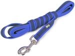 IDC Color & Gray gumierte Leine, 20 mm x 3 m mit Schlaufe, Blau-Grau